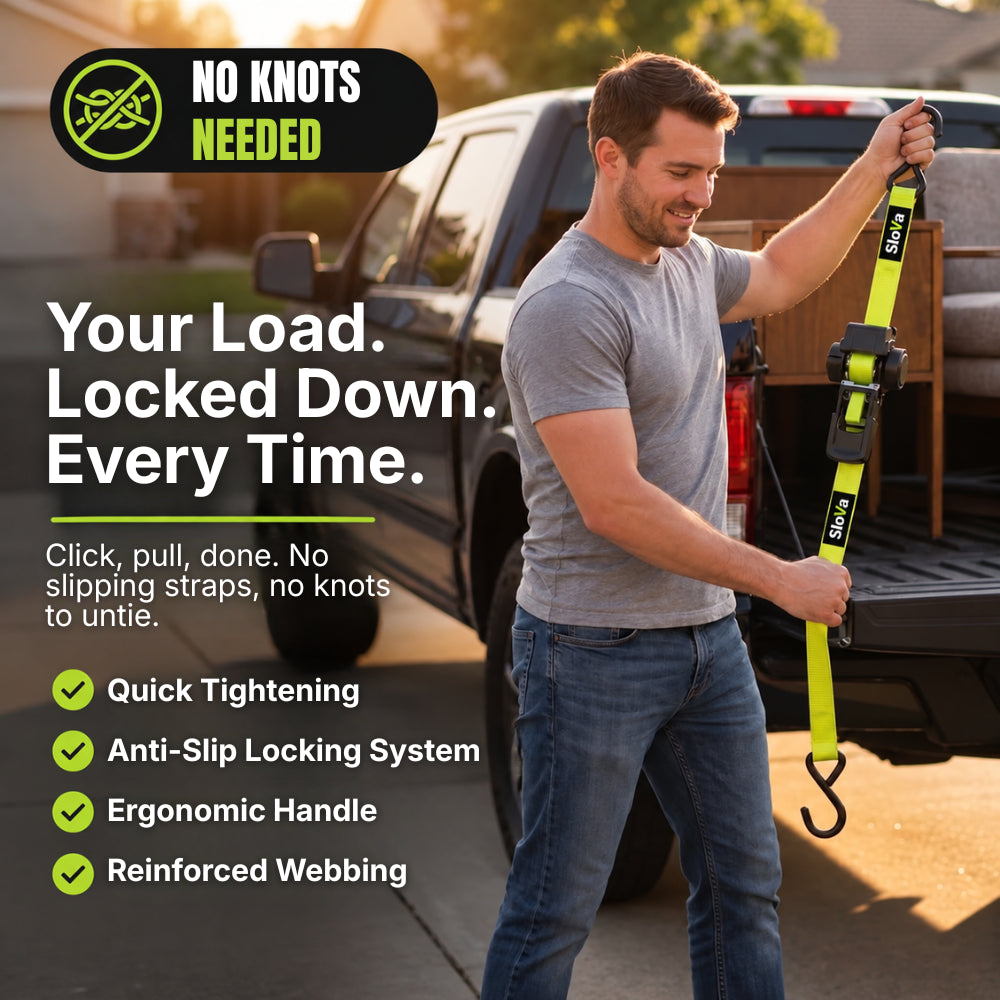 Retractable Ratchet Straps