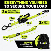 Retractable Ratchet Straps